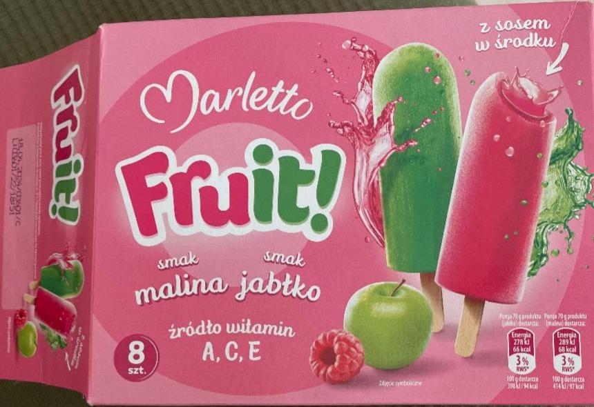 Zdjęcia - Lody wodne o smaku jabłkowym Marletto