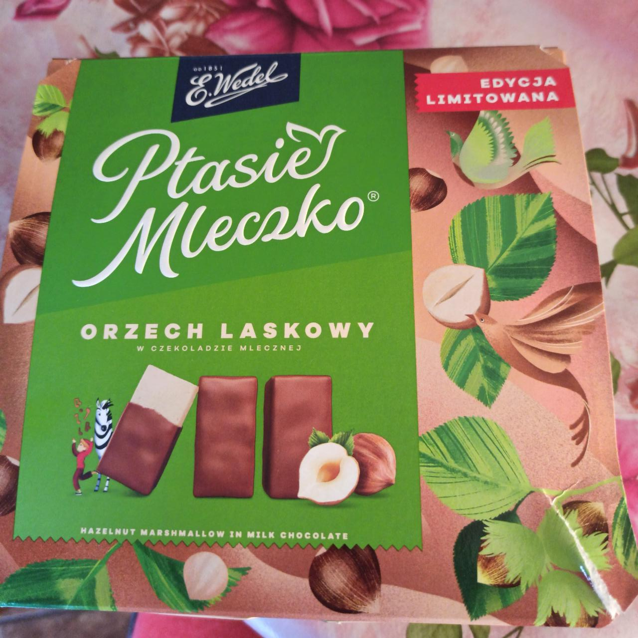 Zdjęcia - Ptasie Mleczko o smaku orzech laskowy w mlecznej czekoladzie wedel