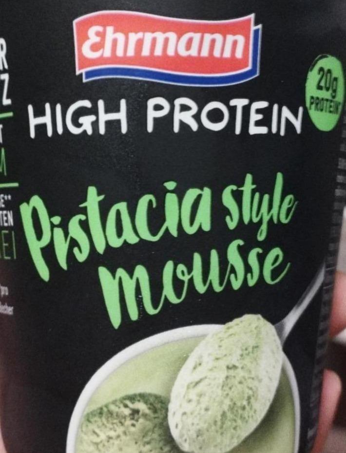 Zdjęcia - High protein pistacia style mousse Ehrmann