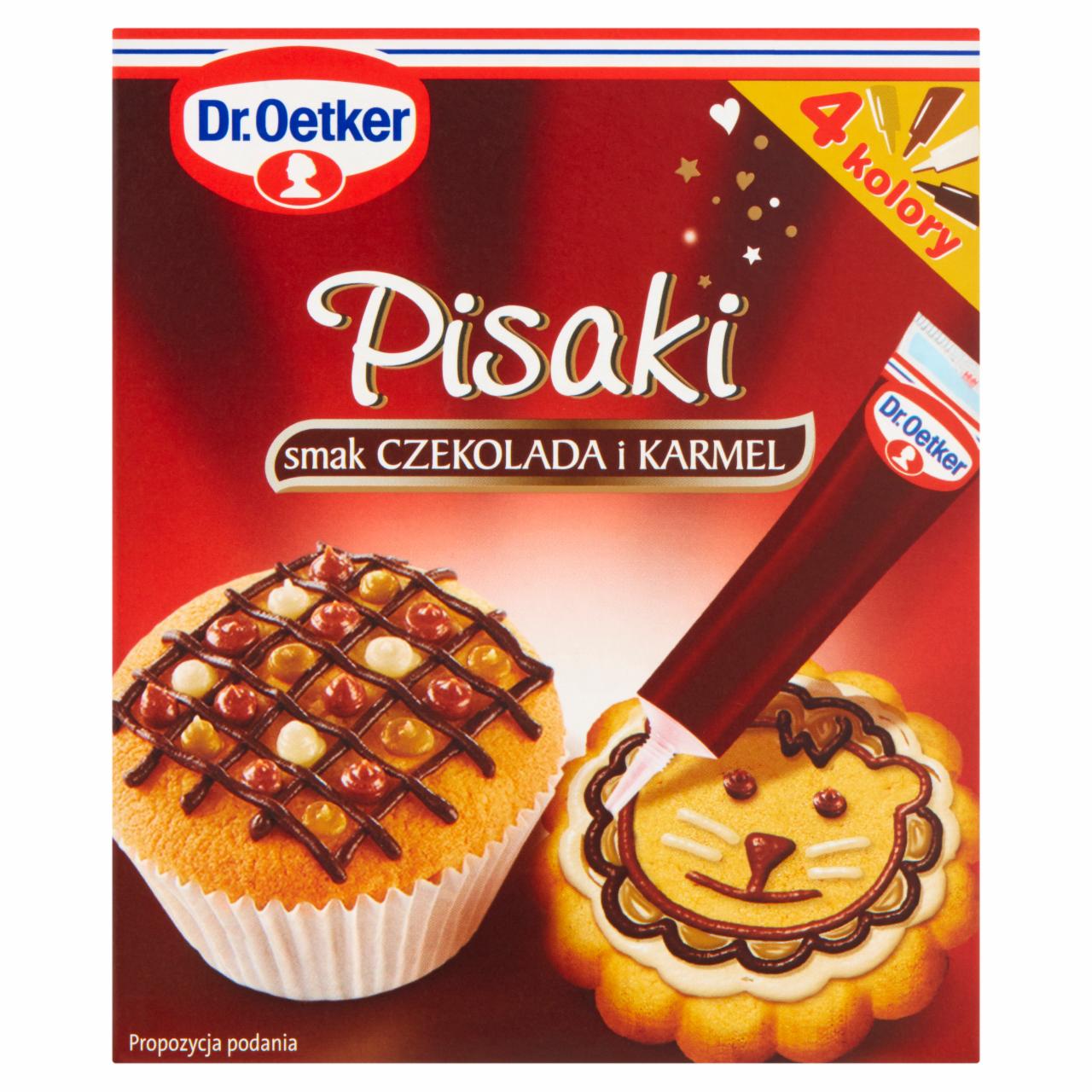 Zdjęcia - Dr. Oetker Pisaki smak czekolada i karmel 76 g (4 x 19 g)