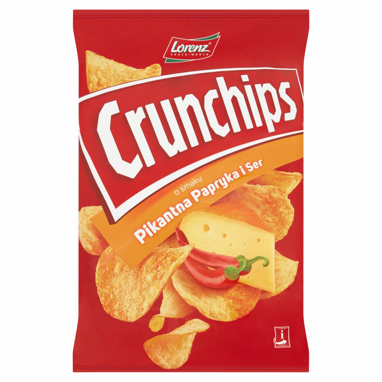 Zdjęcia - Crunchips Chipsy ziemniaczane pikantna papryka i ser 140 g