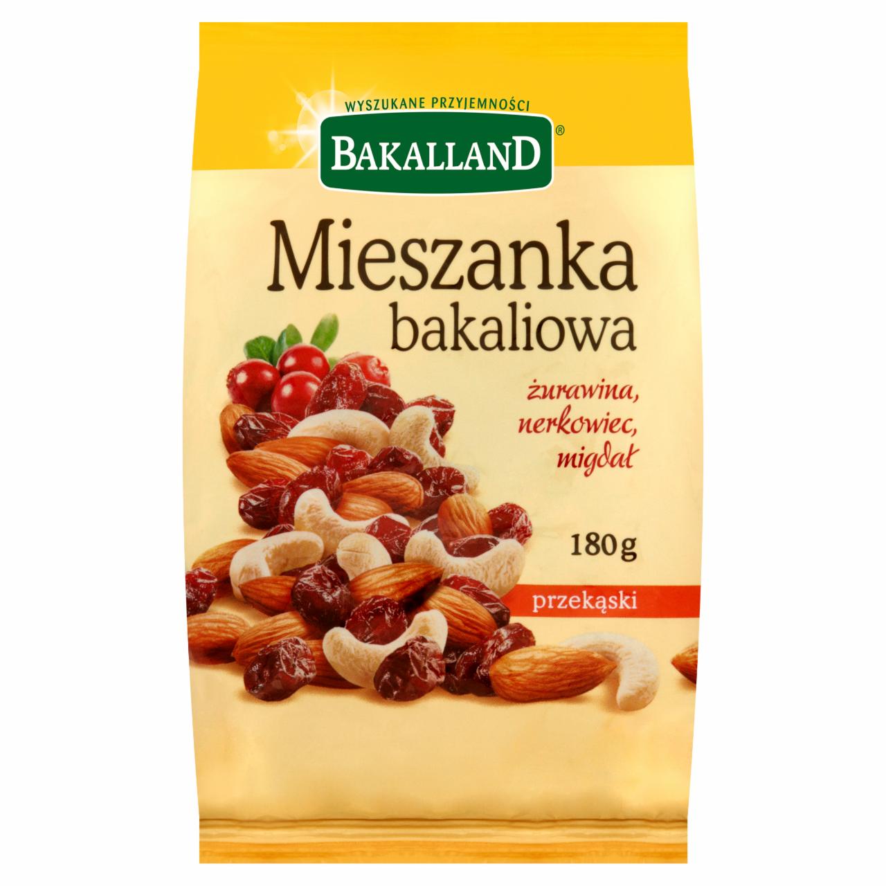 Zdjęcia - Bakalland Mieszanka bakaliowa żurawina nerkowiec migdał 180 g