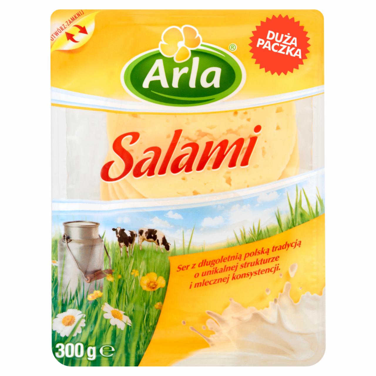 Zdjęcia - Arla Salami Ser w plastrach 300 g