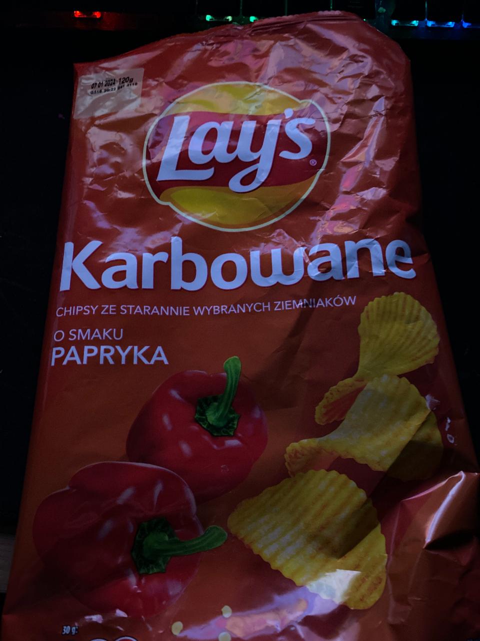 Zdjęcia - Lay's Max Chipsy ziemniaczane karbowane o smaku papryki 120 g