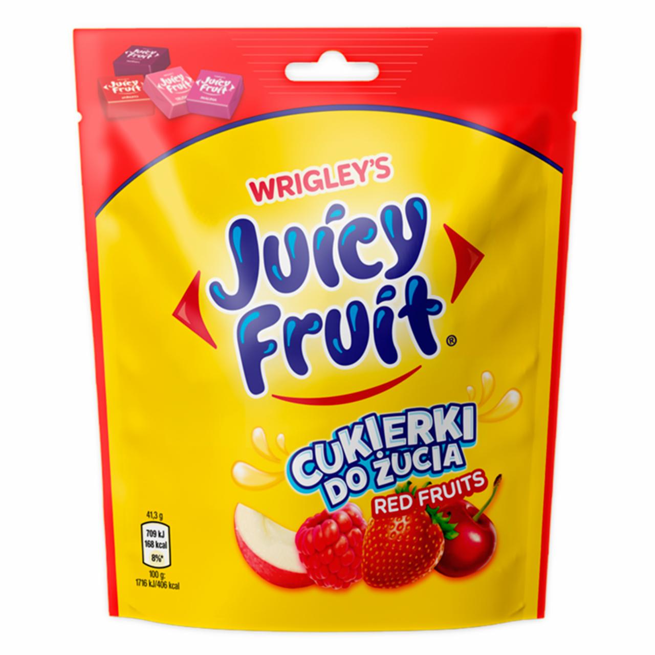 Zdjęcia - Juicy Fruit Red Fruits Cukierki do żucia 165 g