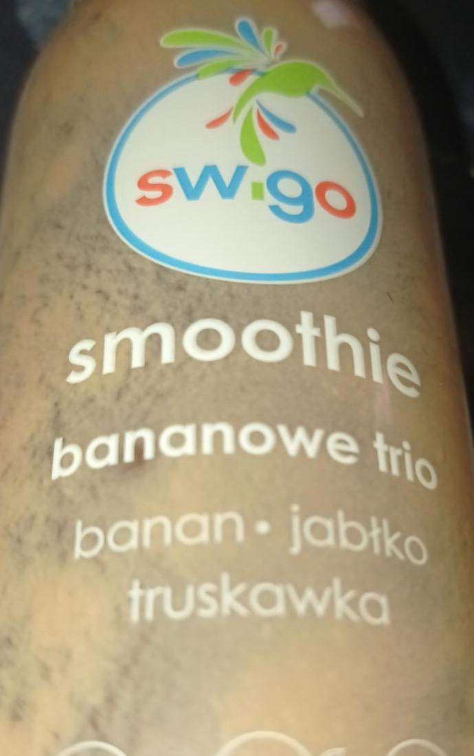 Zdjęcia - Smoothie bananowe trio banan jabłko truskawka Swigo