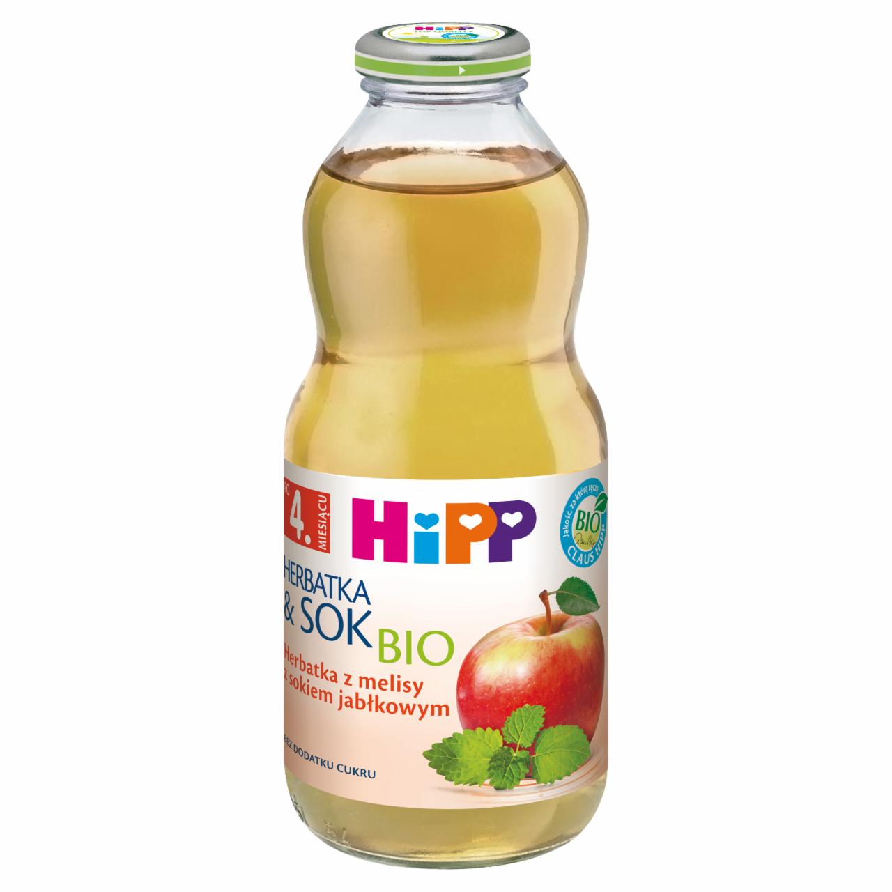 Zdjęcia - HiPP BIO Herbatka z melisy z sokiem jabłkowym po 4. miesiącu 0,5 l