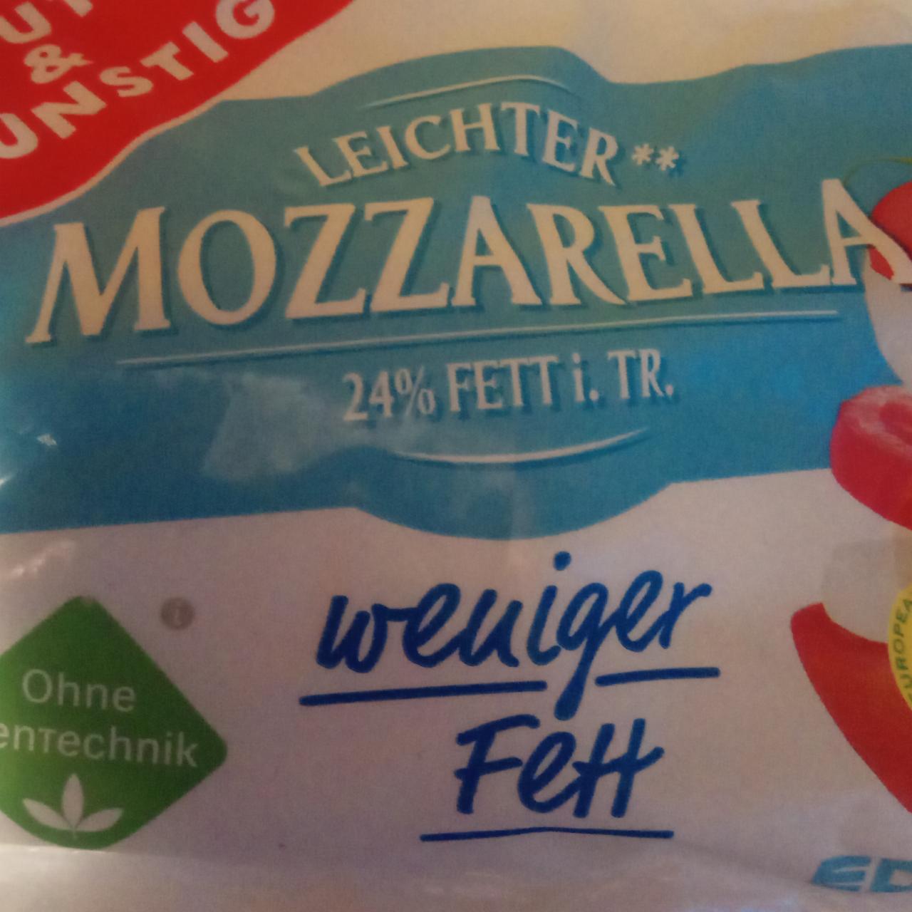 Zdjęcia - Ser Mozarella Weniger Fett Gut & Günstig