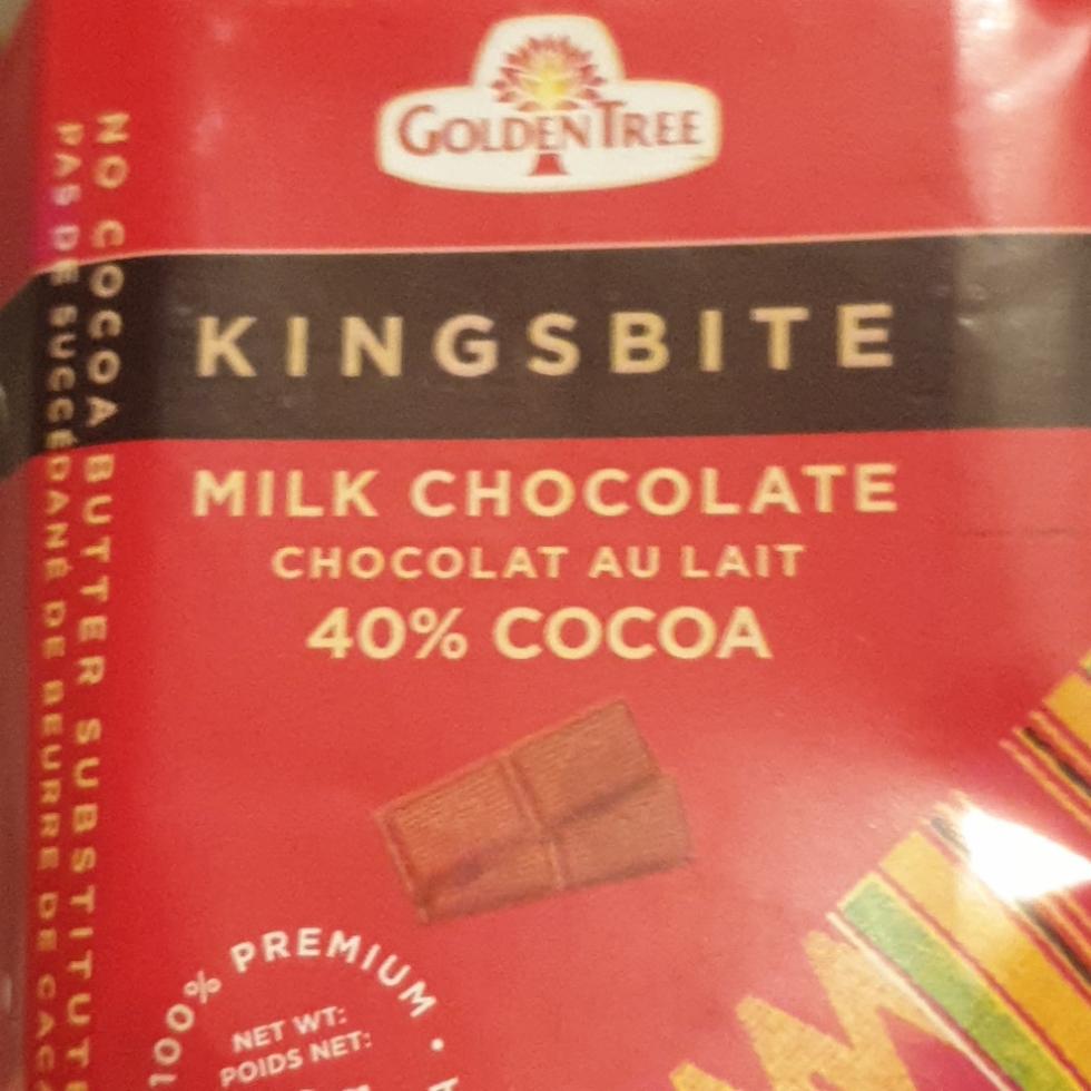 Zdjęcia - Kingsbite Milk Chocolate 40% cocoa Golden Tree