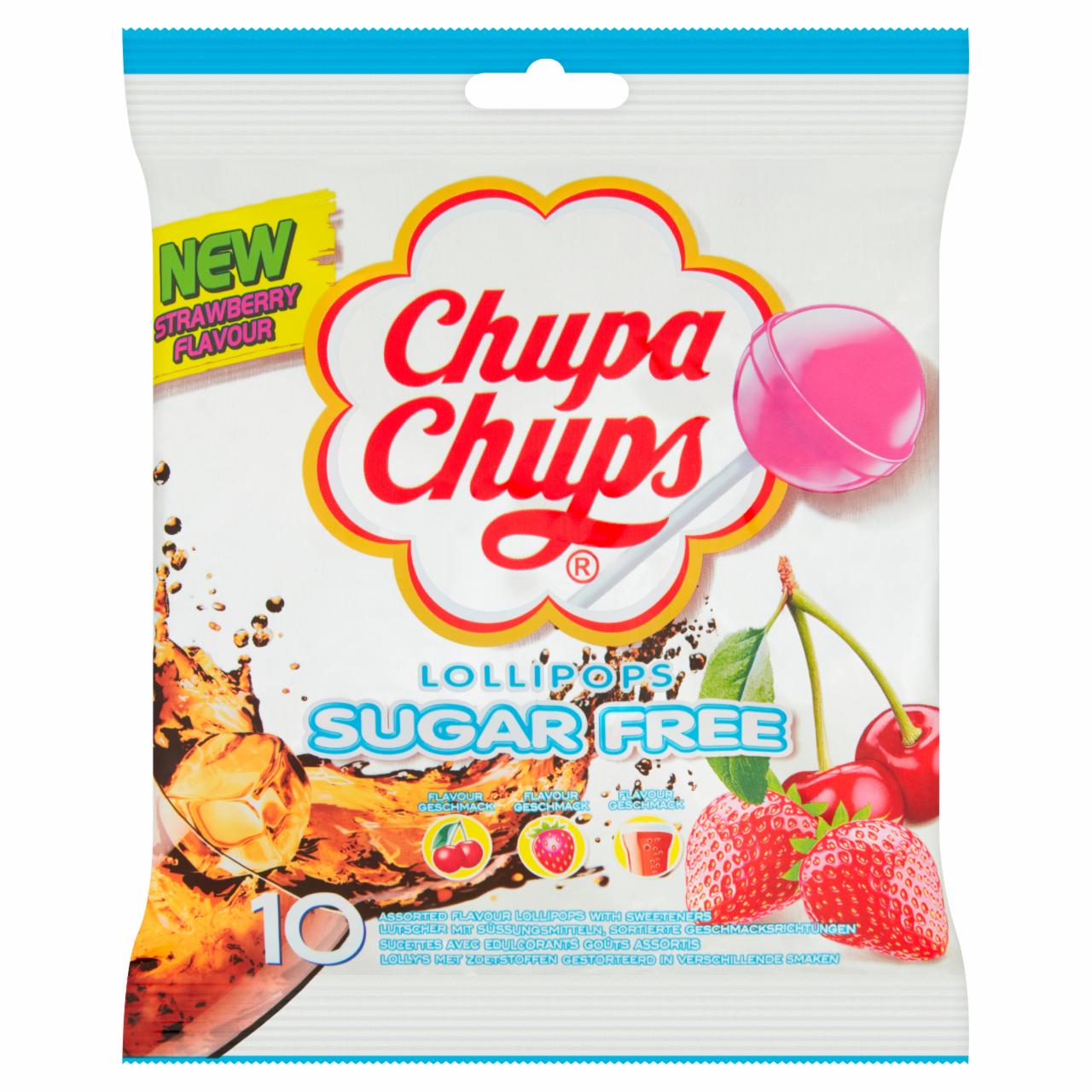 Zdjęcia - Chupa Chups Lizaki wielosmakowe bez cukru 110 g (10 sztuk)