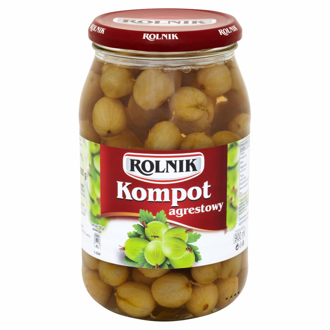 Zdjęcia - Rolnik Kompot agrestowy 900 g