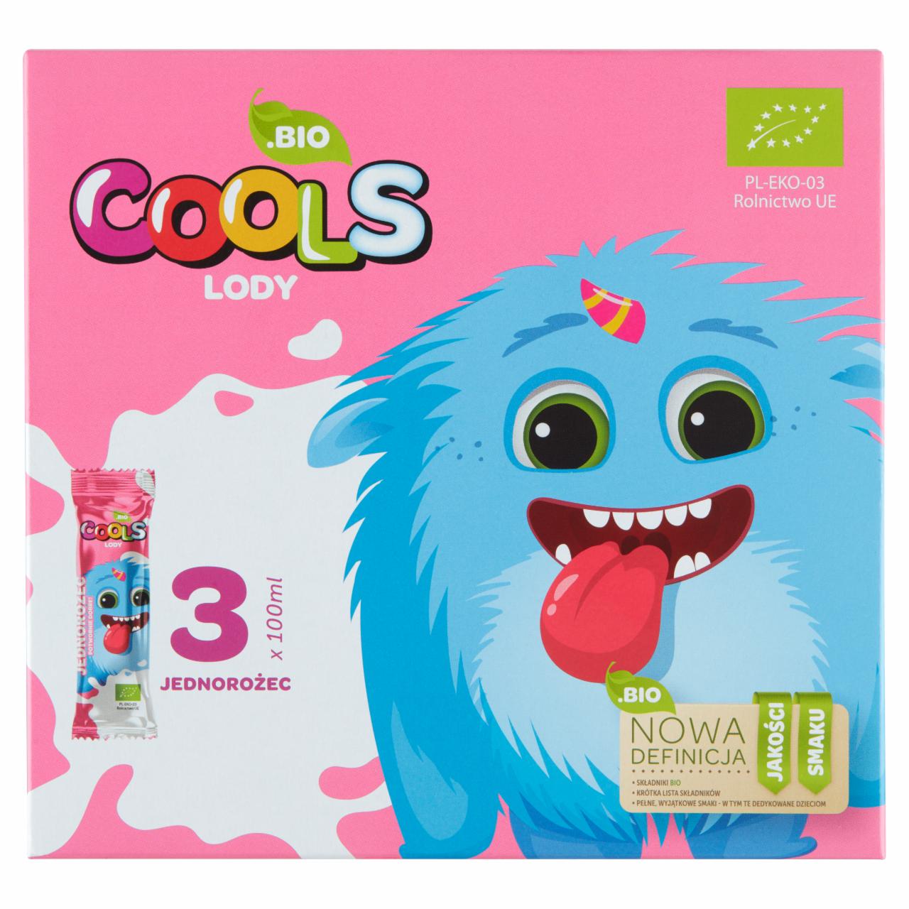 Zdjęcia - BIO Cools Jednorożec Lody o smaku waniliowym 300 ml (3 x 100 ml)