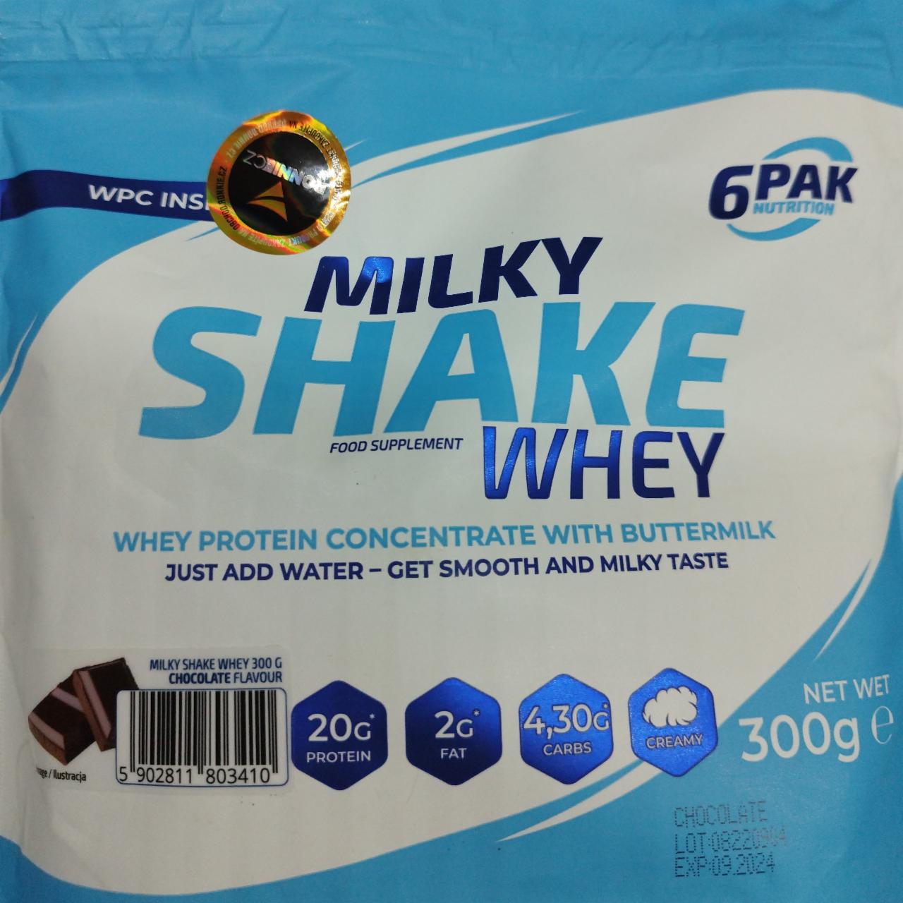 Zdjęcia - Milky Shake Whey Chocolate 6PAK Nutrition