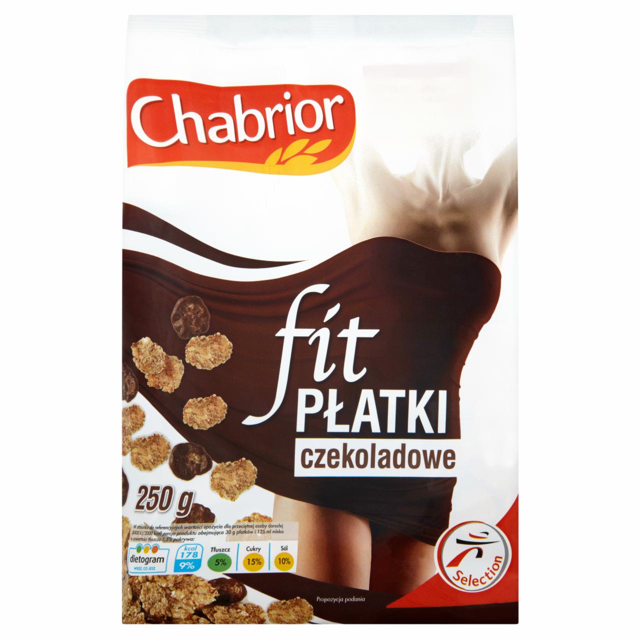 Zdjęcia - Chabrior Fit Mieszanka płatków w polewie cukrowej z płatkami w polewie z mlecznej czekolady 250 g