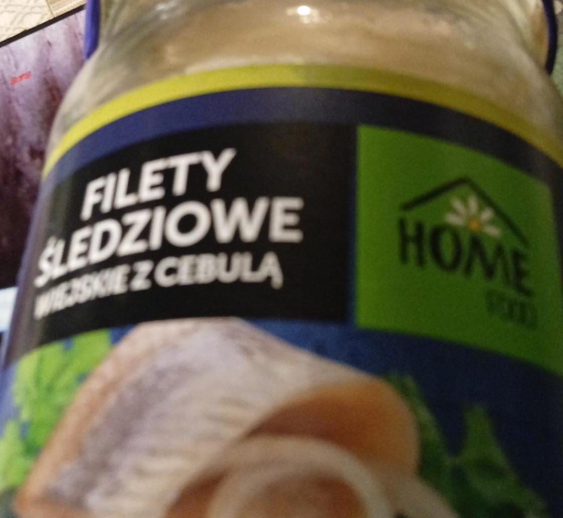 Zdjęcia - filety śledziowe wiejskie z cebulką stokrotka home food