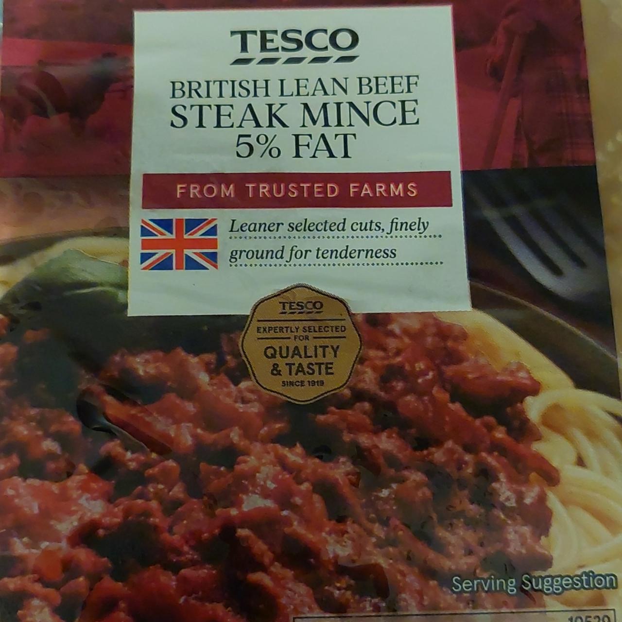 Zdjęcia - British lean beef steak mince Tesco