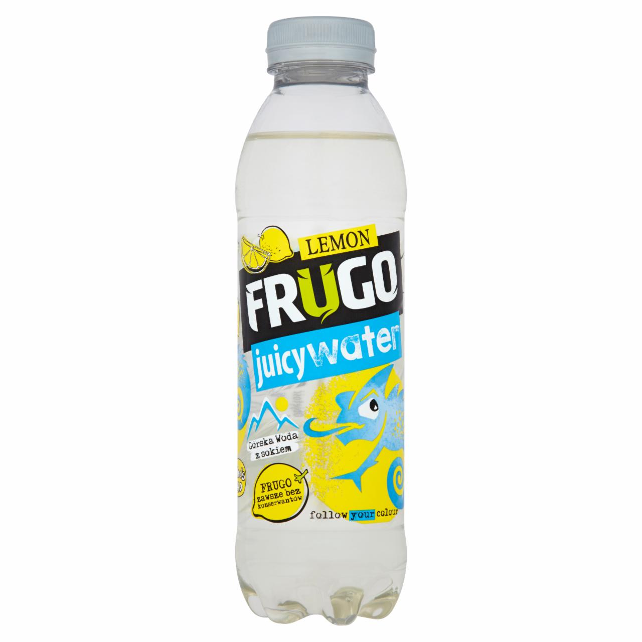 Zdjęcia - Frugo Juicy Water Lemon Górska woda z sokiem 500 ml