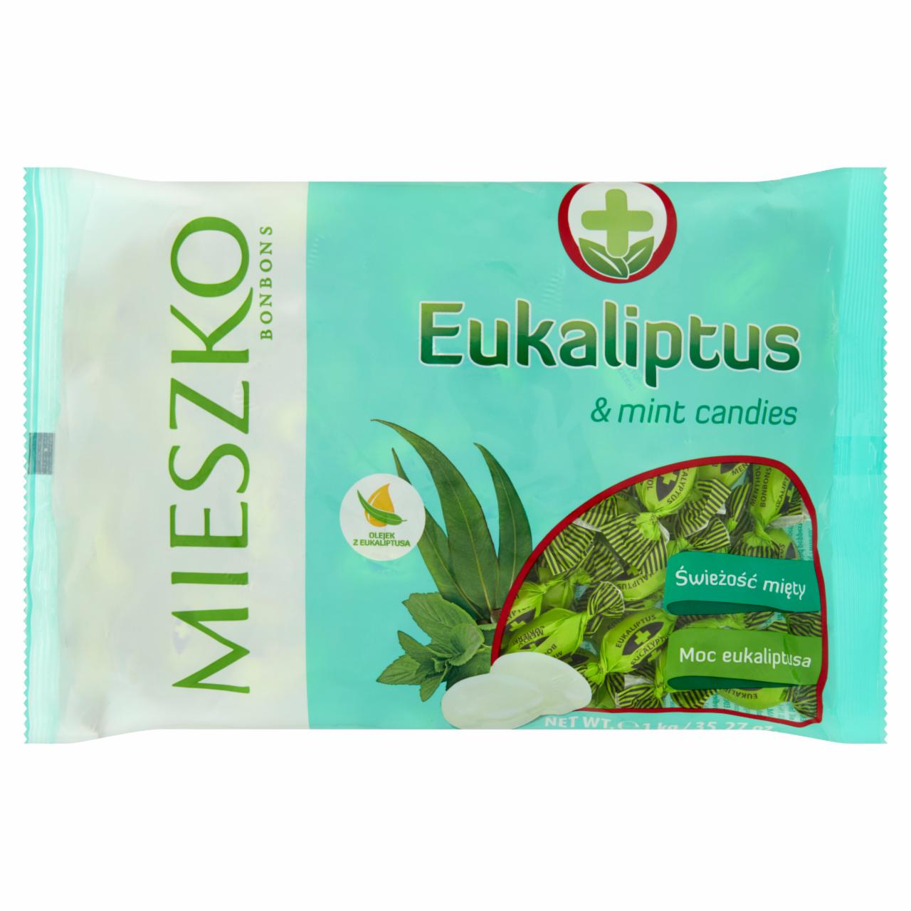 Zdjęcia - Mieszko Eukaliptus Karmelki twarde z olejkiem eukaliptusowym i miętowym 1 kg