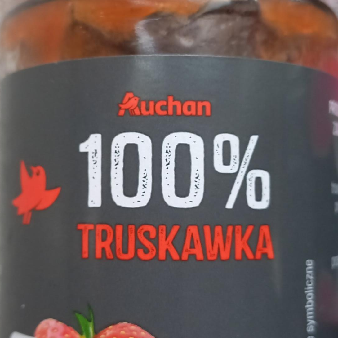 Zdjęcia - Dżem 100 % owoców truskawka Auchan
