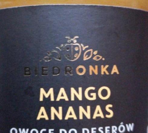 Zdjęcia - Mango ananas owoce do deserów Biedronka