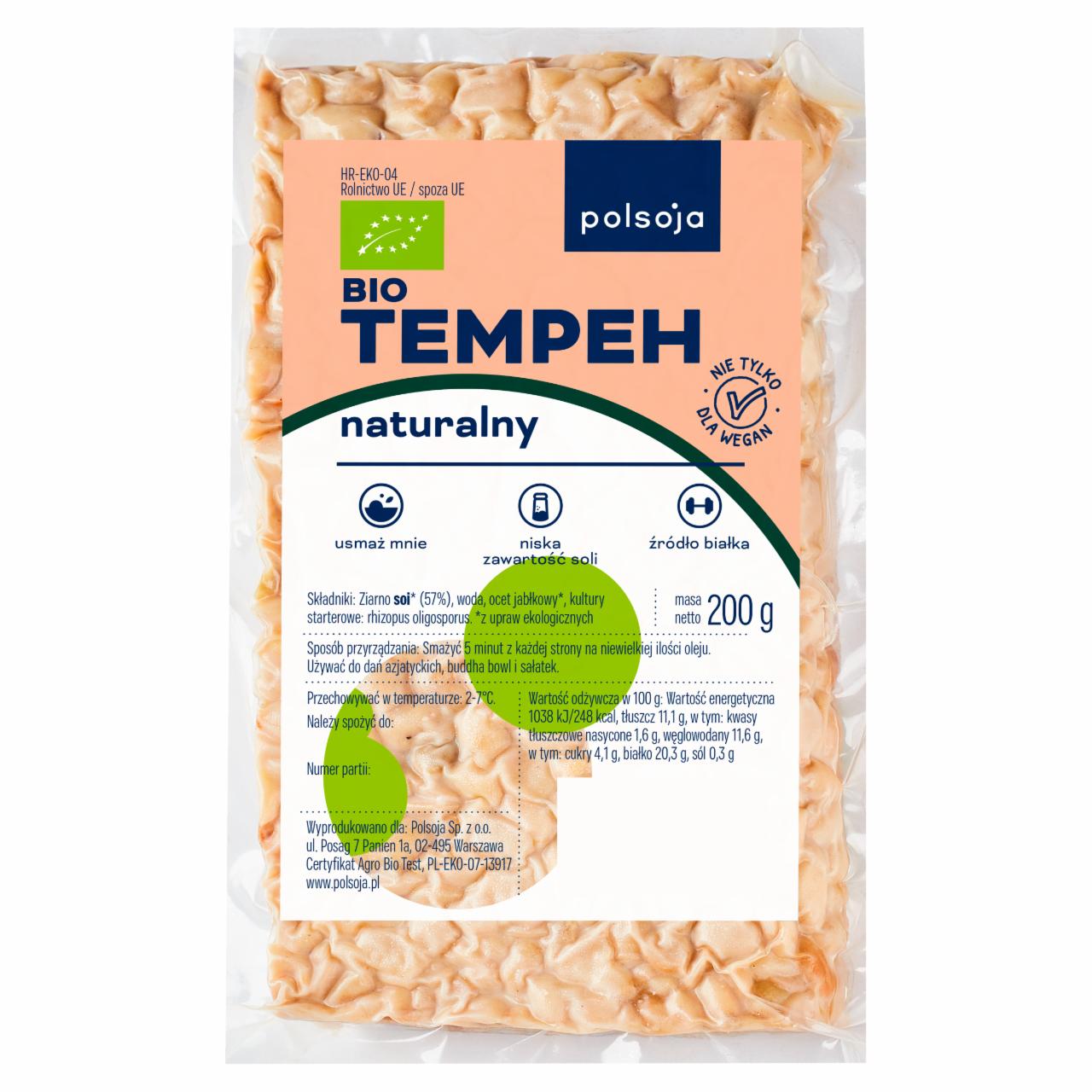 Zdjęcia - Polsoja Bio tempeh naturalny 200 g