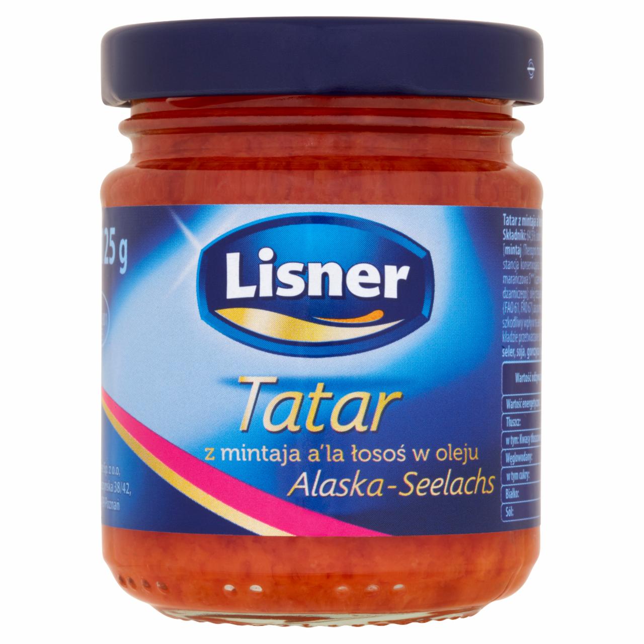 Zdjęcia - Lisner Alaska-Seelachs Tatar z mintaja a'la łosoś w oleju 125 g