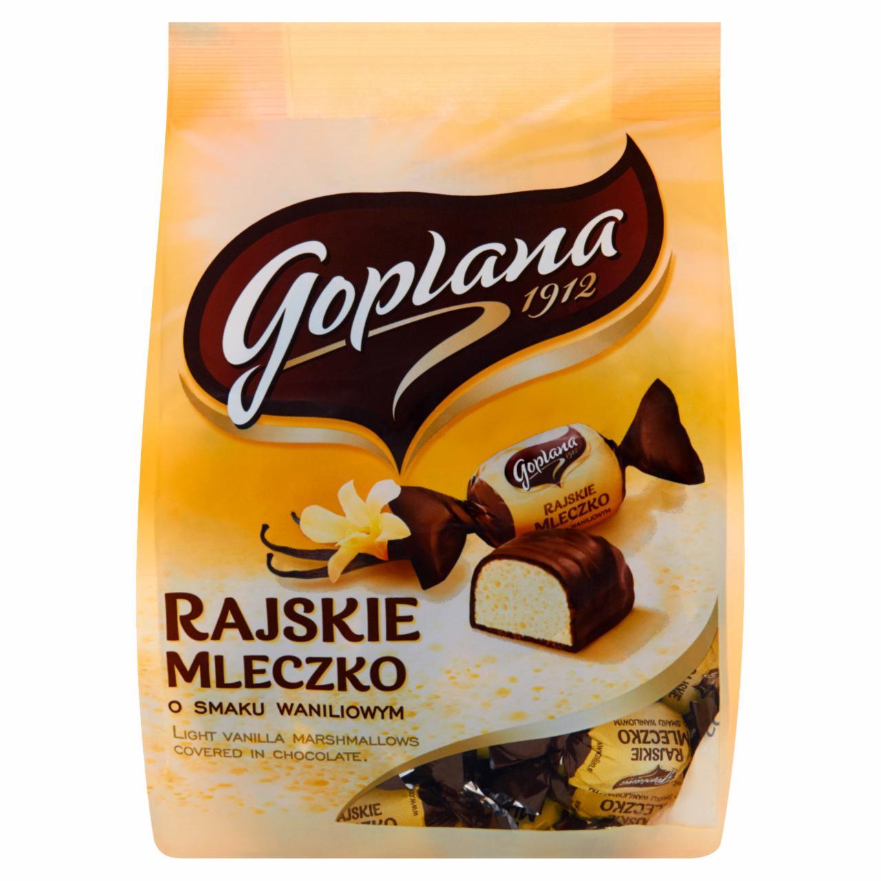 Zdjęcia - Goplana Rajskie Mleczko o smaku waniliowym Cukierki czekoladowane 210 g