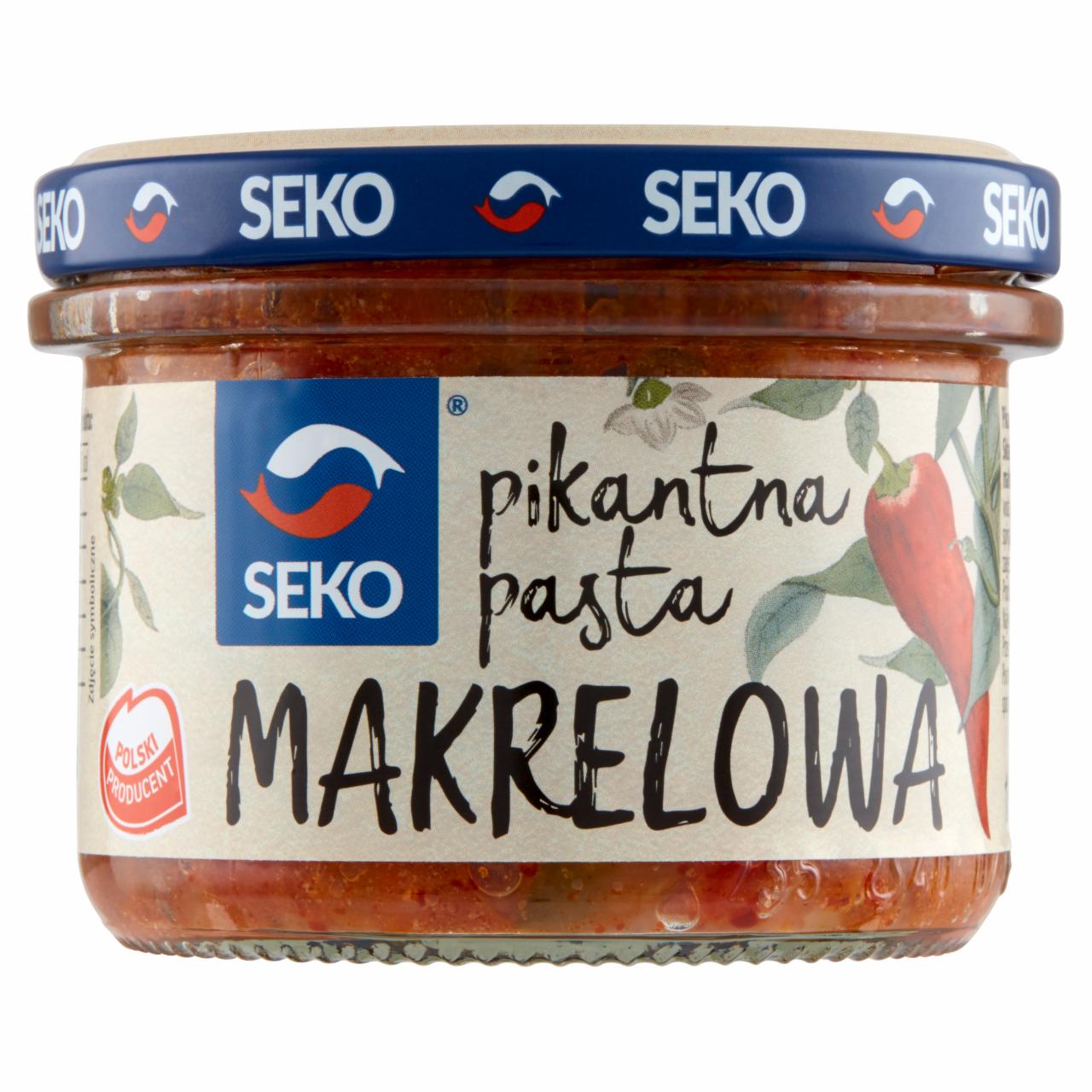 Zdjęcia - Seko Pasta makrelowa pikantna 190 g