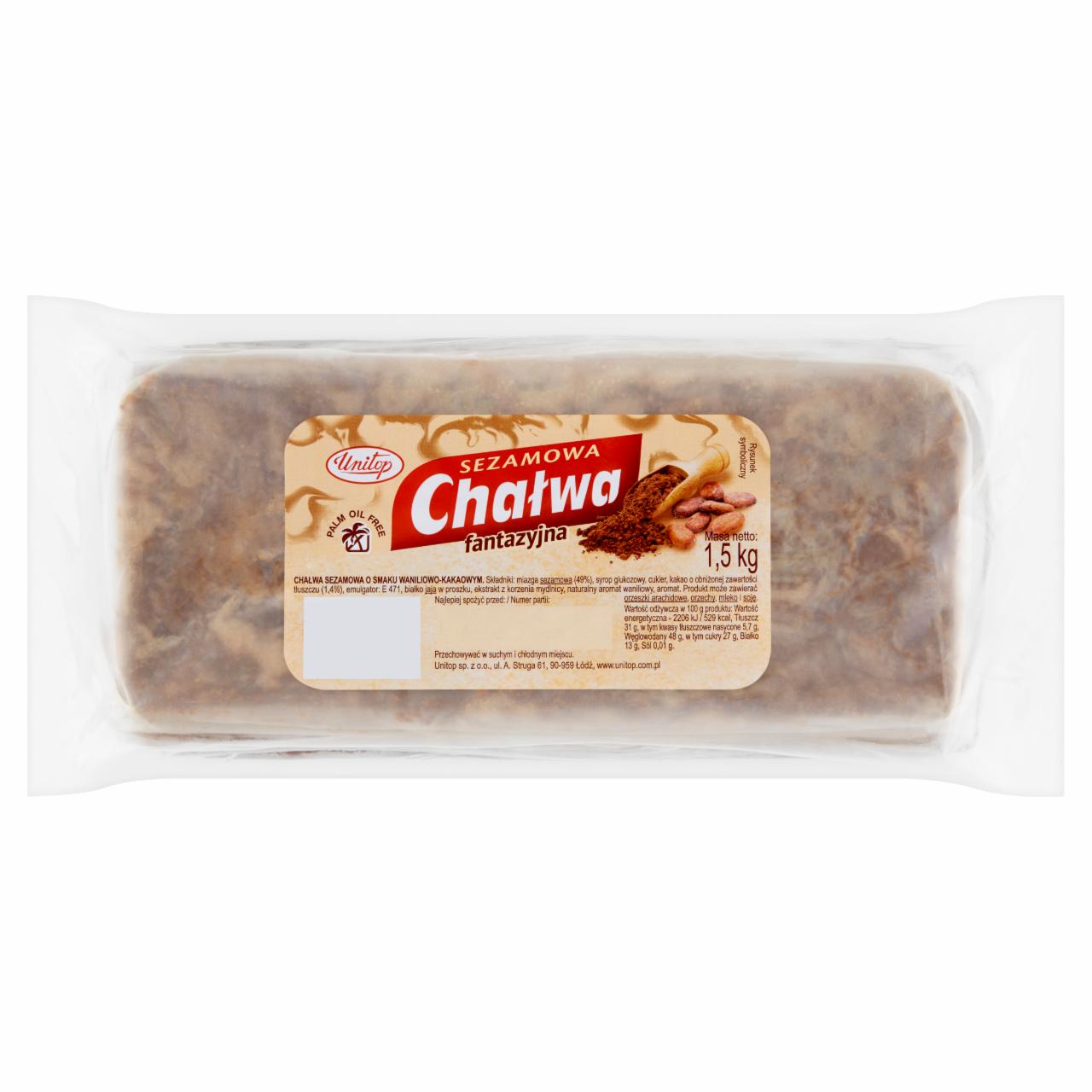 Zdjęcia - Unitop Chałwa sezamowa fantazyjna 1,5 kg