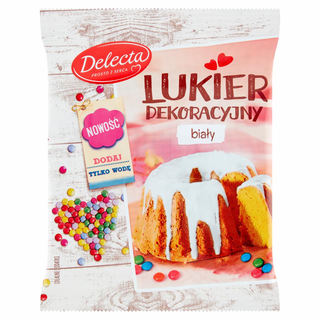 Zdjęcia - Delecta Lukier dekoracyjny biały 80 g