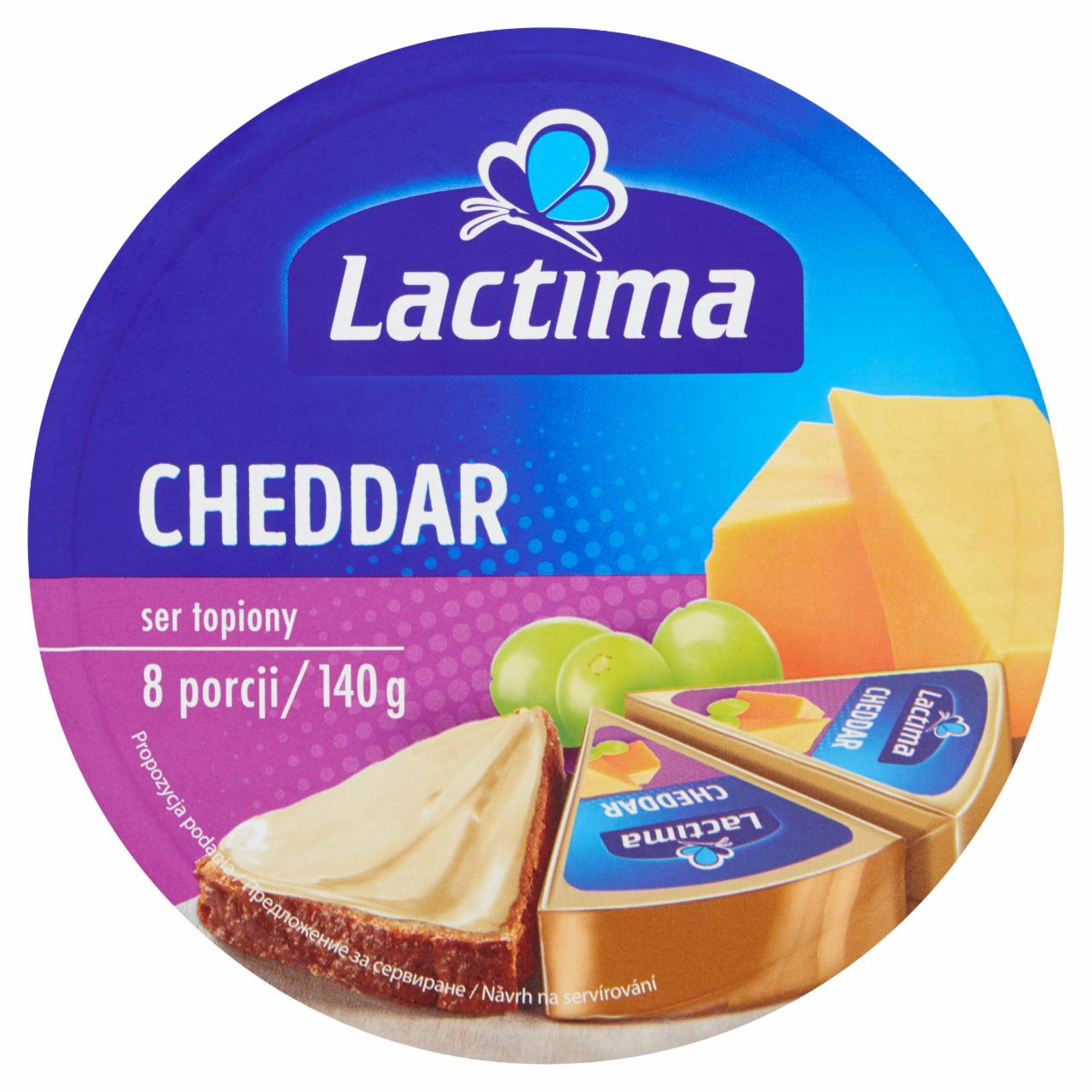 Zdjęcia - Lactima Ser topiony Cheddar 140 g (8 x 17,5 g)