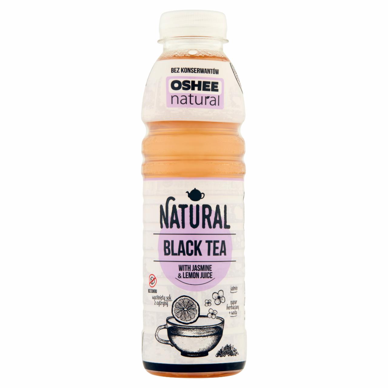 Zdjęcia - Oshee Natural Napar z czarnej herbaty z ekstraktem z jaśminu i sokiem cytrynowym 500 ml