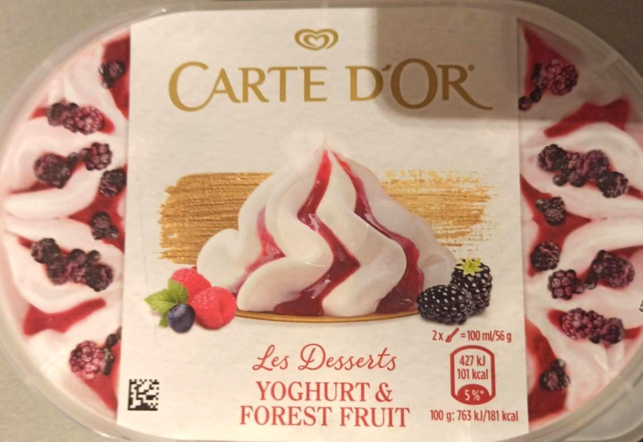 Zdjęcia - Yoghurt & forest fruit Carte d'Or