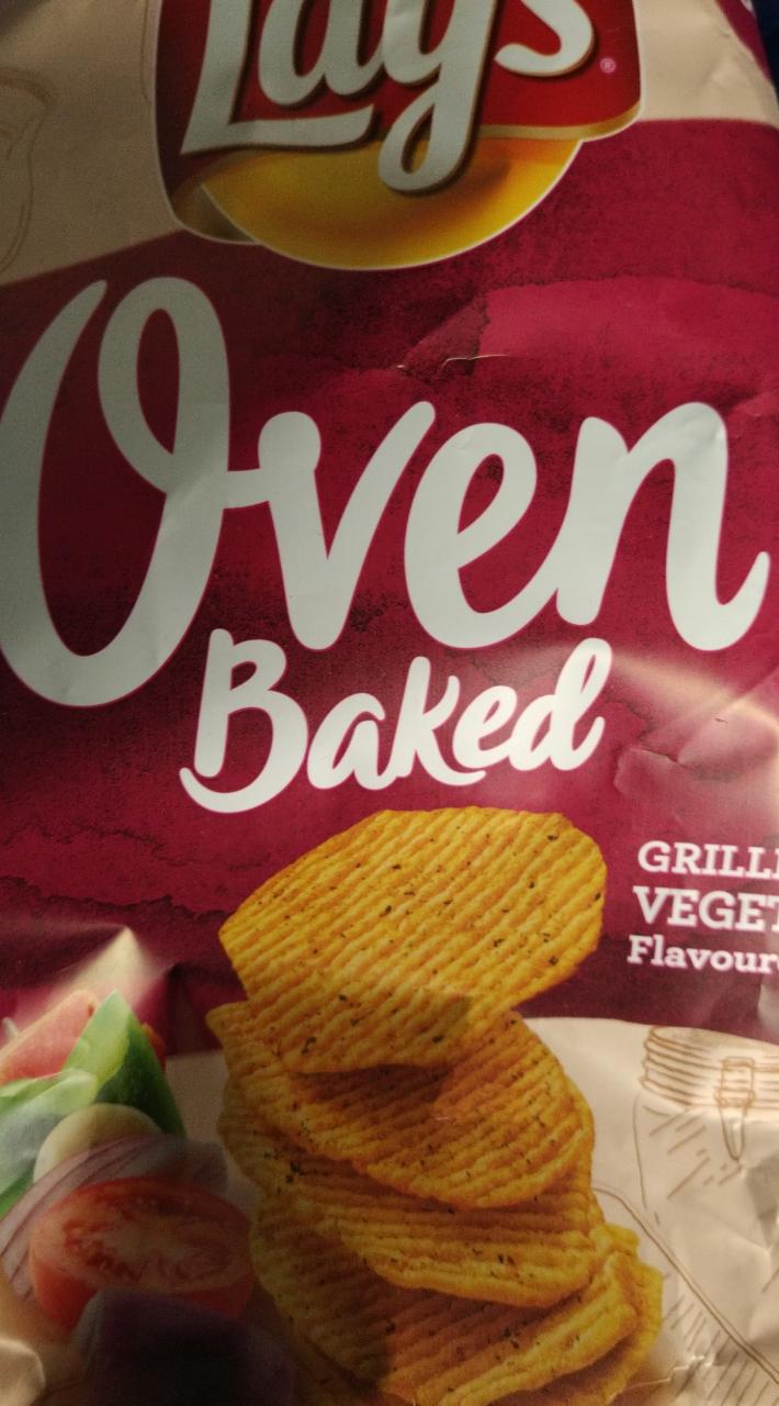 Zdjęcia - Oven Baked Pieczone formowane chipsy ziemniaczane o smaku grillowanych warzyw 125 g Lay's