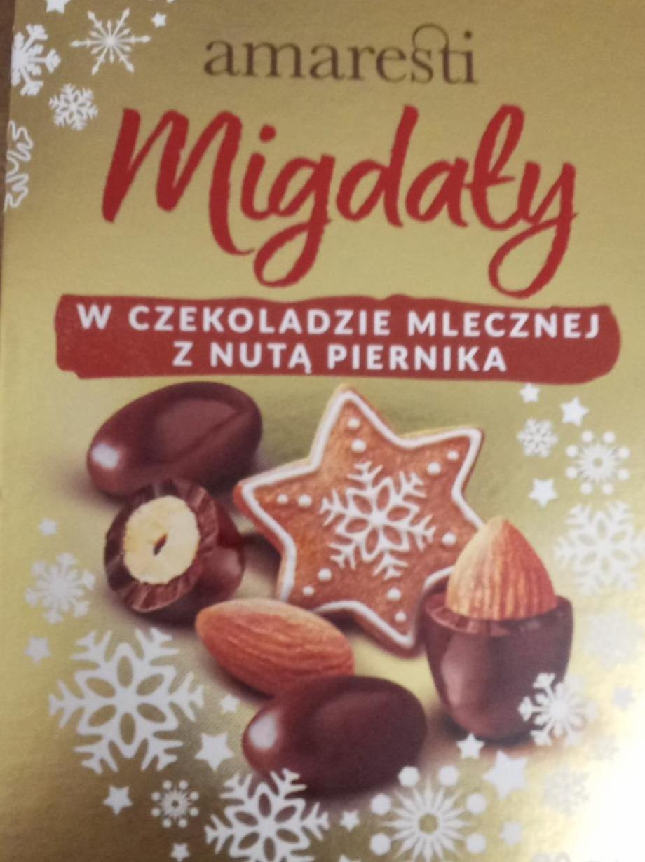 Zdjęcia - Migdały w czekoladzie mlecznej z nutą piernika amaresti