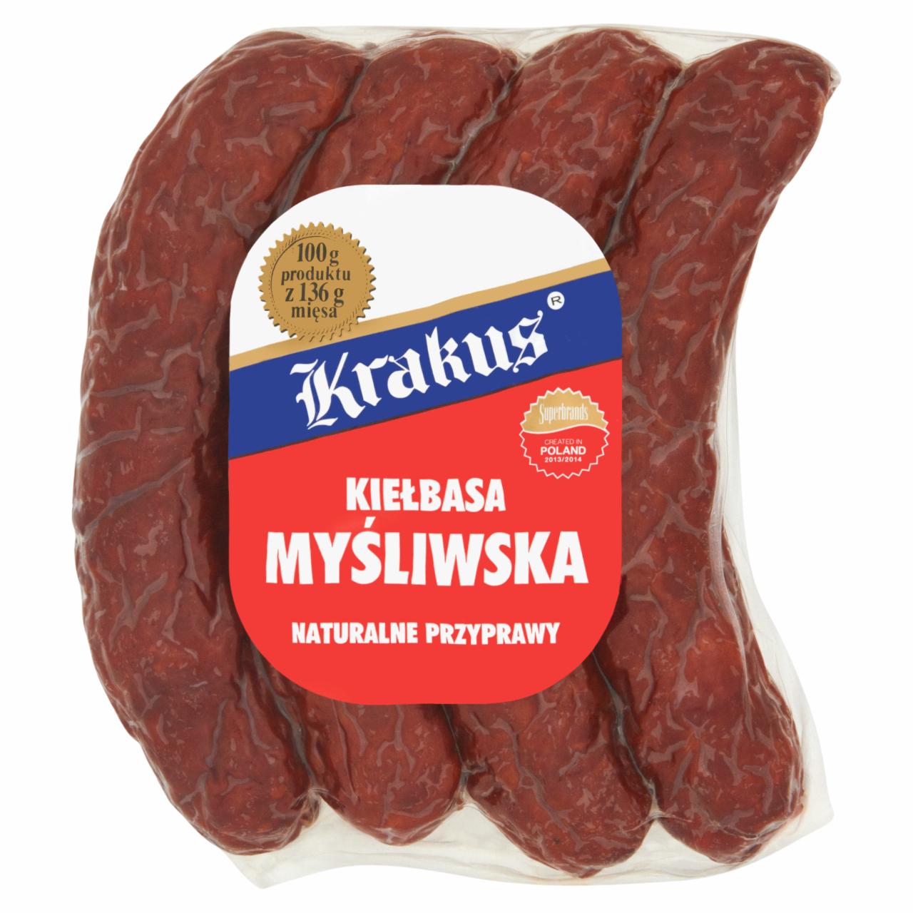 Zdjęcia - Krakus Kiełbasa myśliwska 360 g