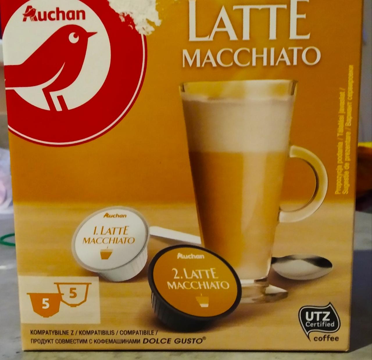 Zdjęcia - Kawa w kapsułkach typ latte macchiato Auchan