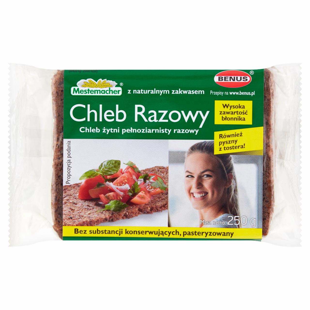 Zdjęcia - Mestemacher Chleb żytni pełnoziarnisty razowy 250 g