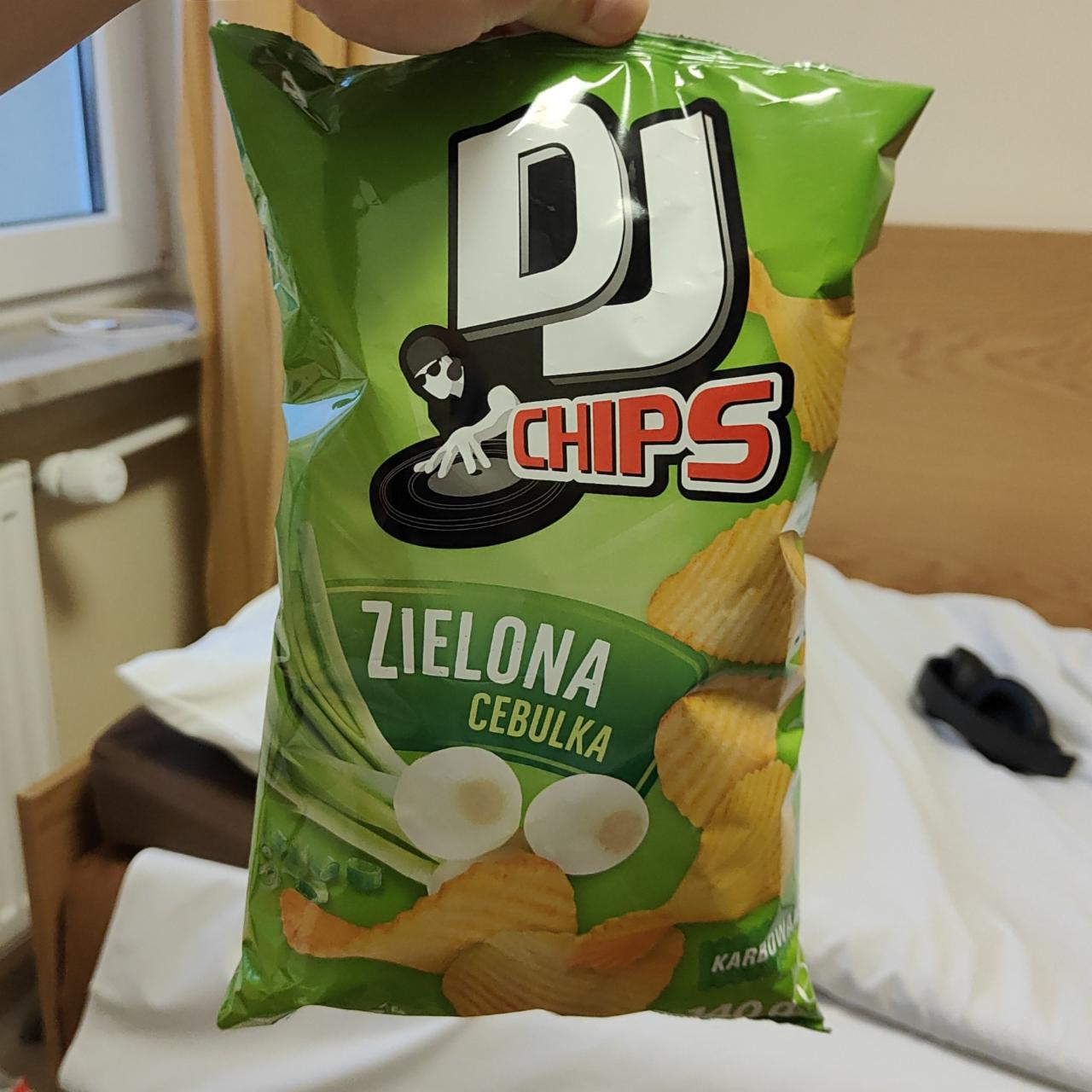 Zdjęcia - Chipsy zielona cebulka 140g DJ CHIPS