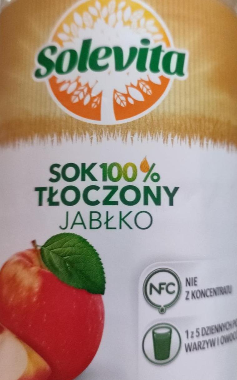 Zdjęcia - Sok 100% tłoczony jabłko Solevita