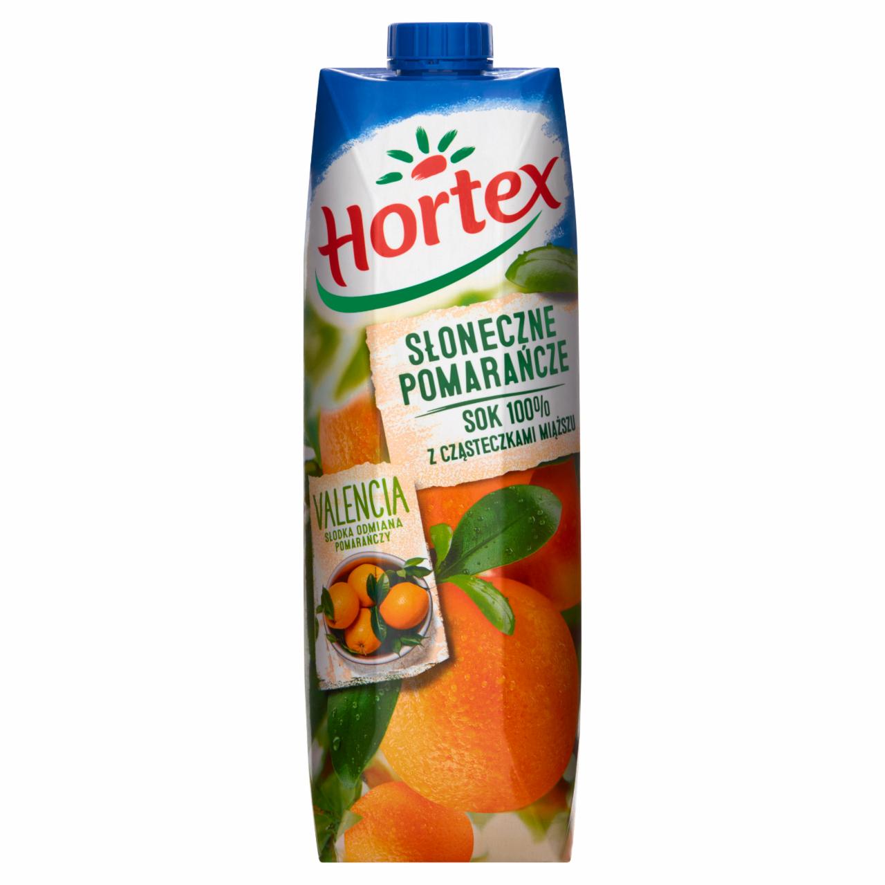 Zdjęcia - Hortex Słoneczne Pomarańcze z cząsteczkami miąższu Sok 100% 1 l