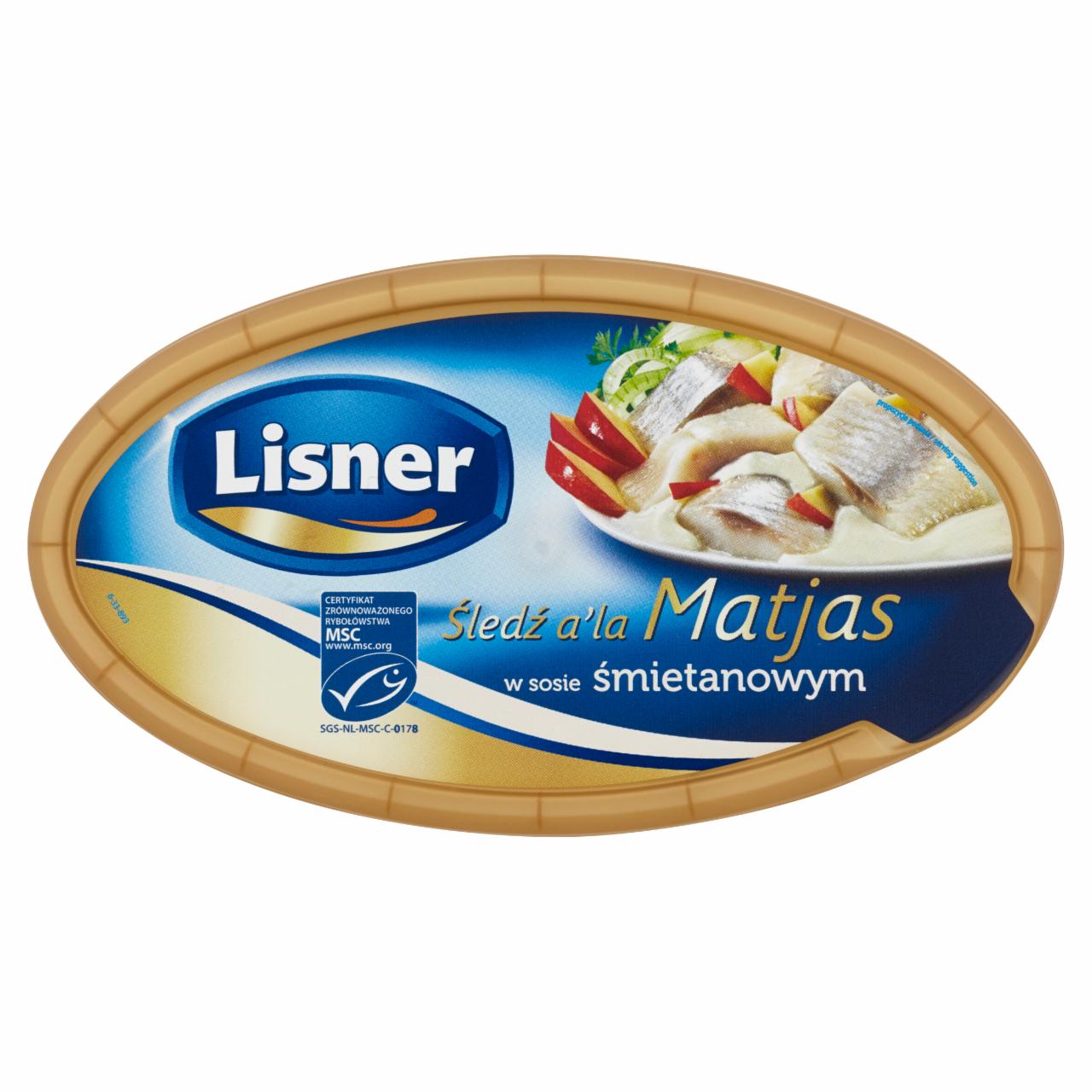 Zdjęcia - Lisner Filety śledziowe a'la Matjas w sosie śmietanowym 280 g