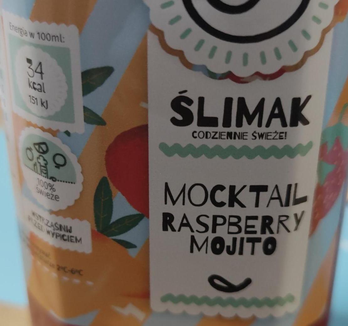 Zdjęcia - Mocktail Rasberry Mojito Ślimak