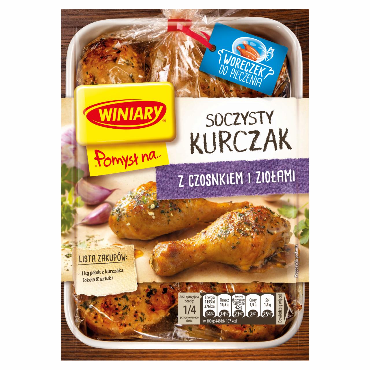 Zdjęcia - Winiary Pomysł na... Soczysty kurczak z czosnkiem i ziołami 30 g