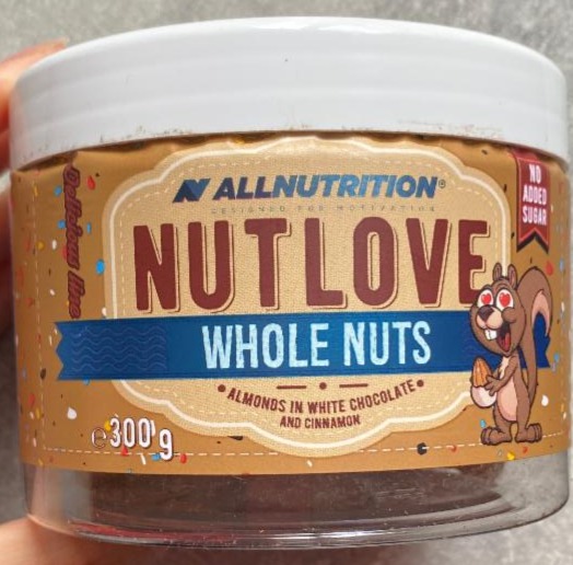 Zdjęcia - Nutlove migdały w Białej czekoladzie z cynamonem Allnutrition