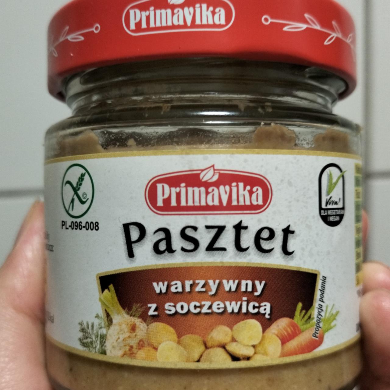 Zdjęcia - Primavika Pasztet warzywny z soczewicą 160 g