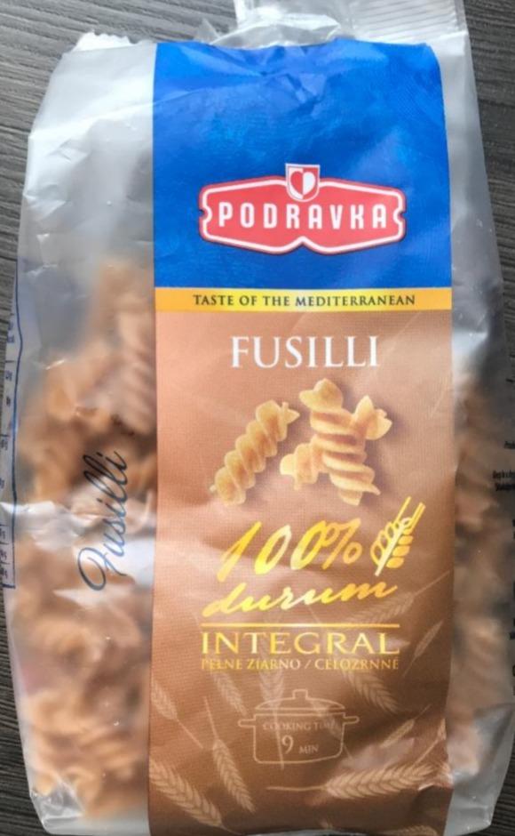 Zdjęcia - Fusilli 100% durum Integral (smaki kuchni śródziemnomorskiej fusilli makaron) Podravka