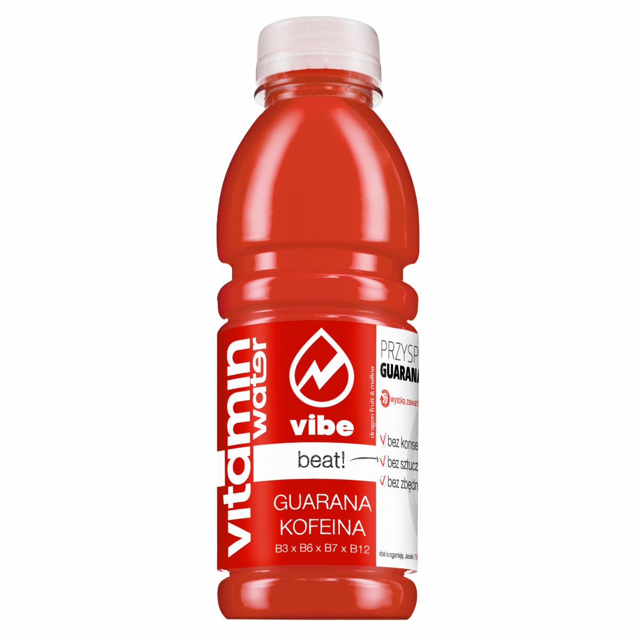Zdjęcia - Vibe Vitamin Water Beat! z Guaraną i Kofeiną Napój niegazowany 500 ml
