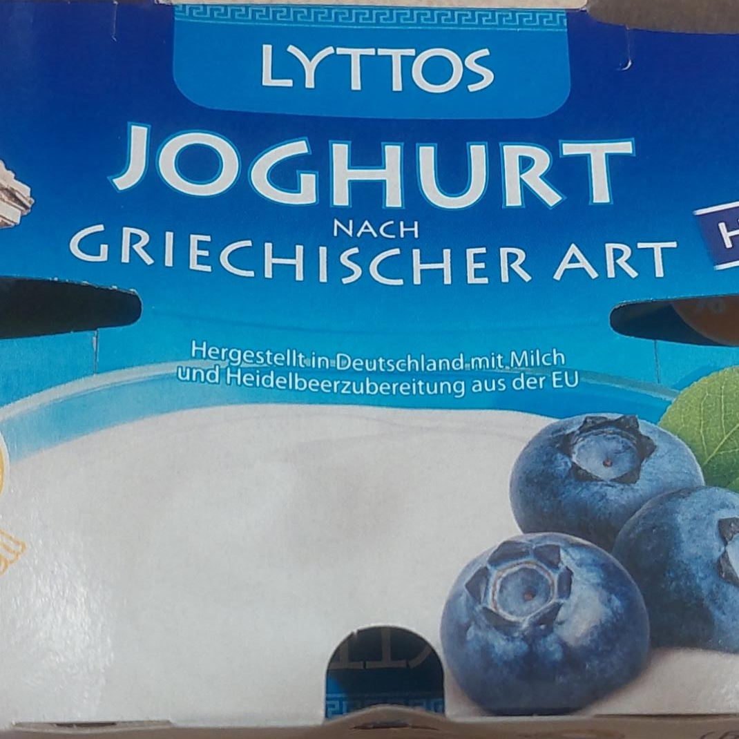 Zdjęcia - Joghurt nach griechischer art Heidelbeere Lyttos