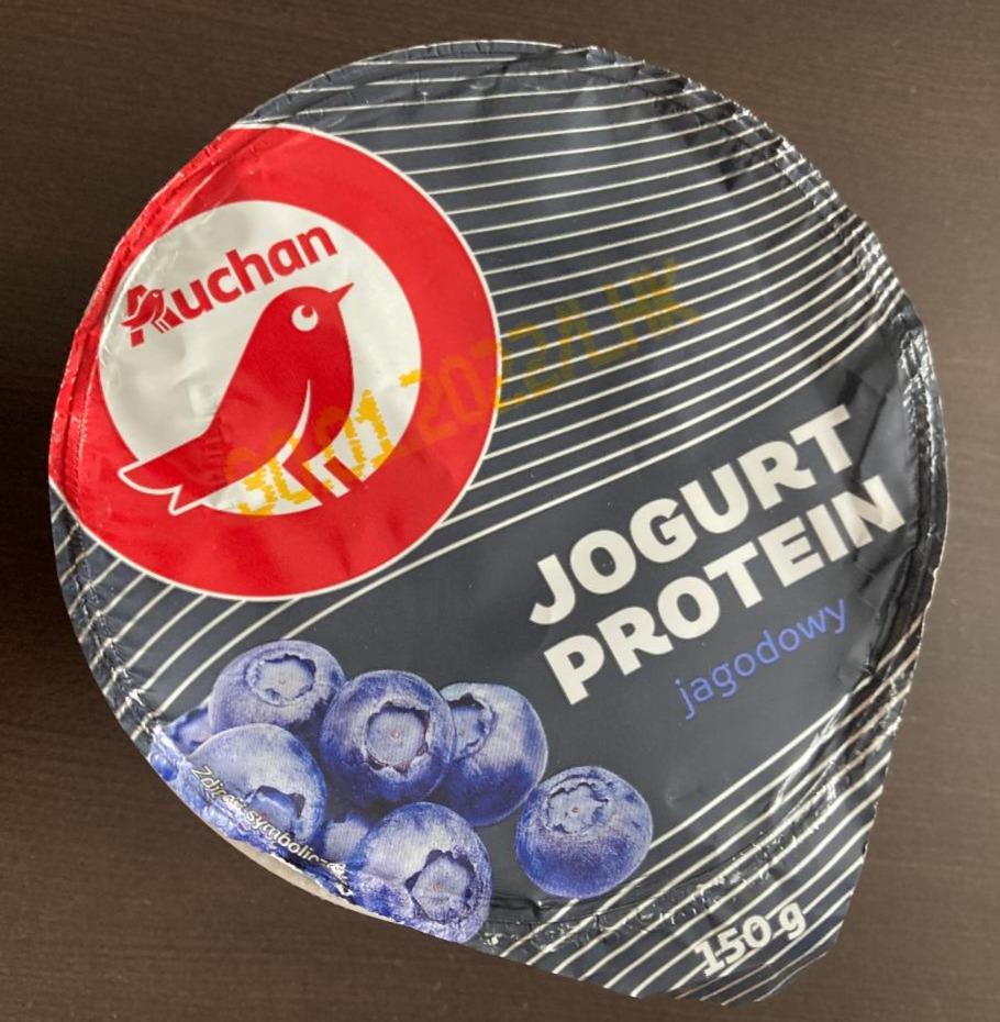 Zdjęcia - Jogurt Protein Jagodowy Auchan